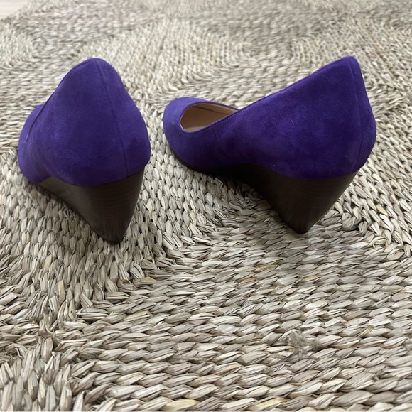 NWOB Cole Haan Laney Purple Suede Wedge 6.5 - Picture 5 of 6